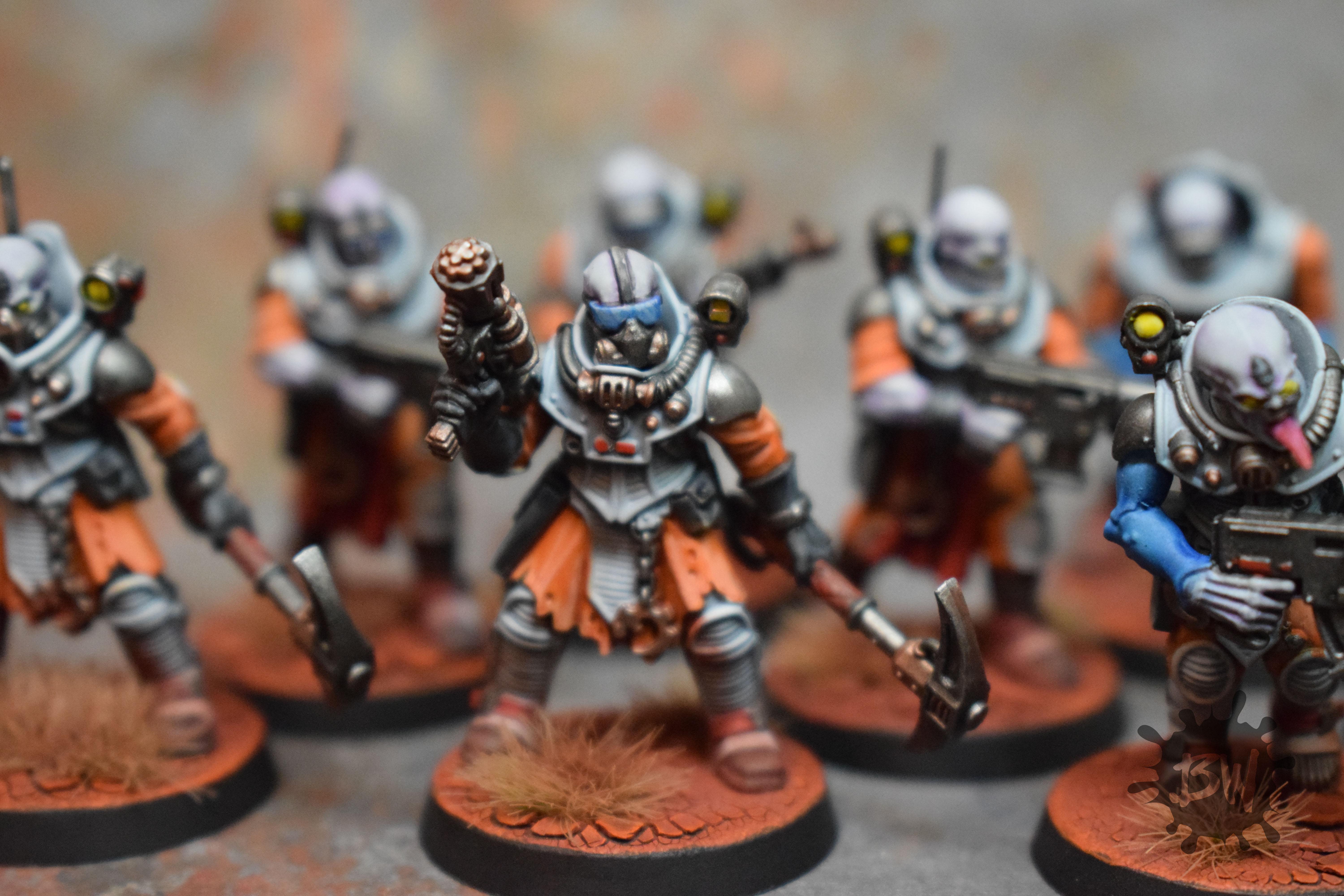 Warhammer 40k Genestealer Cults - Neophyte Hybrids - Brotherhood of the Coiled Hydra. C&C